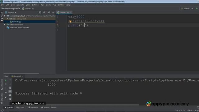 Using string modulo operator (%) - Lesson 63