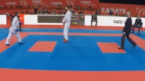 Попал Вертушку на последних секундах боя по каратэ. Рафаэль Агаев против бойца из Австрии.