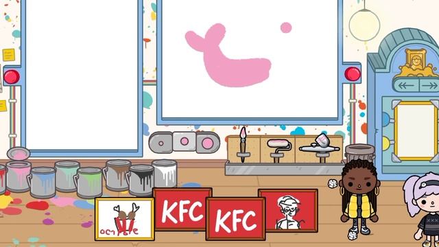 KFC в токе боке/обустройство в тока бока/Frogy#tocaboca#токабока#токабокаобустройство