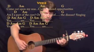 Clocks (Coldplay) Fingerstyle Guitar Cover Lesson with Chords/Lyrics - Capo 1st