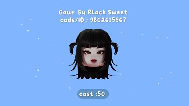 AESTHETIC BLACK Y2K HAIR FOR ROBLOX + CODES #5 смотреть онлайн
