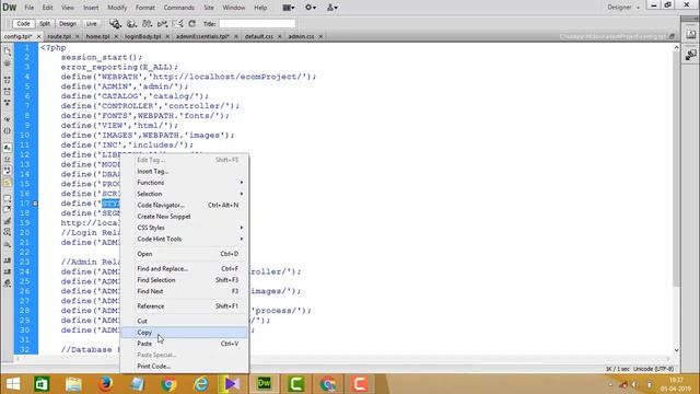 E-Commerce website in PHP in urdu/hindi | Admin panel | Admin panel design with css- PART 10
