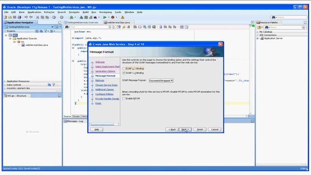 jDeveloper: Create and deploy a Java Webservice