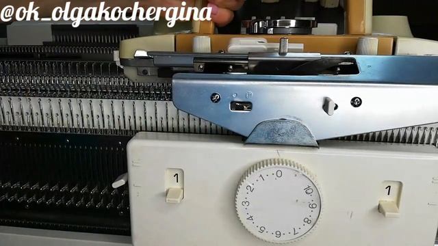 Резинка на вязальной машине Silver reed. Идеальный край. Немного о рычагах на каретке ?