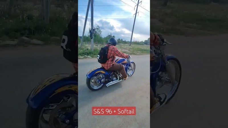 Американский кастом на базе S&S и рамы Softail