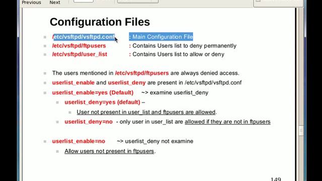 Configuring vsftpd Server part - 1A