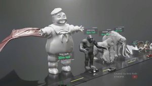 Размеры монстров в 3D (Monster size)