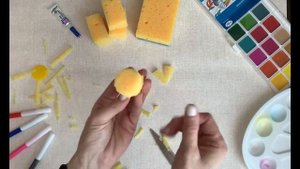 Спонжик для рисования своими руками