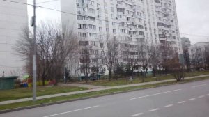 500 маршрут автобуса. 16.11.2020 года. Москва.