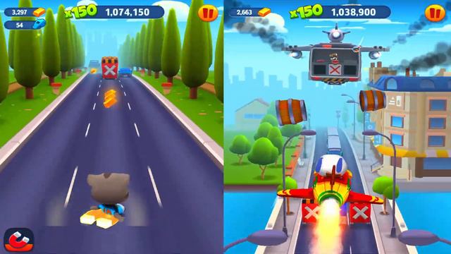 Talking Tom Gold Run - Спортивная Лига: Футболист Том VS Кунг-фу Хэнк смотреть онлайн