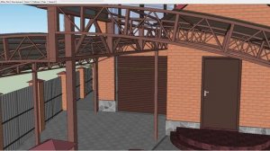 Обзор модели навеса из поликарбоната двухуровневый навес с консолью