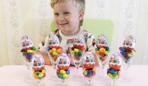 ★ Открываем Киндер Сюрприз Лунтик и Смешарики Хелло Китти Kinder Surprise