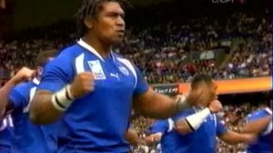 Танец регбистов Самоа. Dance Samoan rugby players
