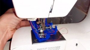 Заправка в/н нитей, подбор иглы и ниток, управление и шитьё на швейной машинке  BROTHER XR33