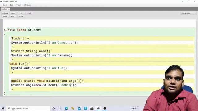 Constructor in Java Bluej