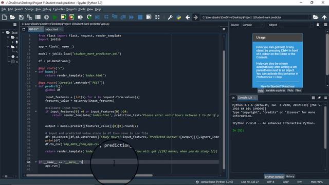 ML Project Deployment Using Flask on Local Machine | Student Mark Predictor App | Machine Learning