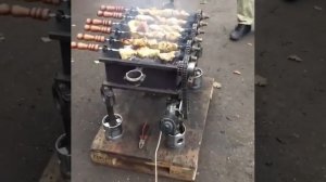 мангал из запчастей автомобиля