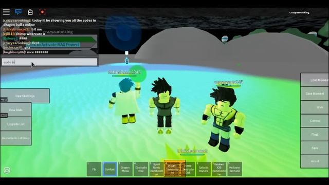 dragon ball z roblox codes смотреть онлайн