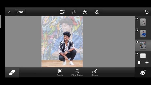 Double exposure with graffiti art Tutorial in pscc | pstouch manipulation | dual photo editing