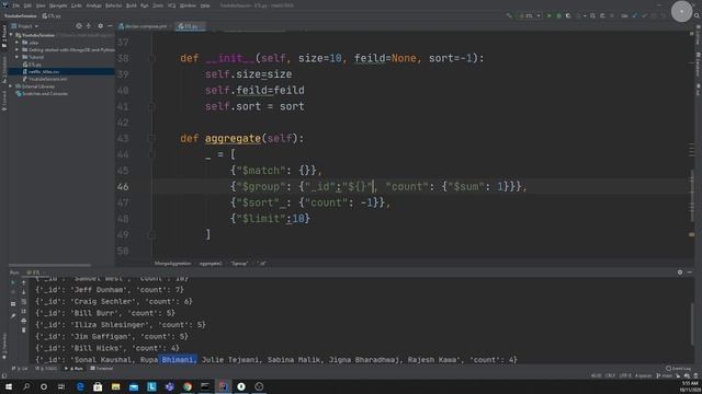 MongoDB Aggregation Query | Simple Helper class to Generate Query Python