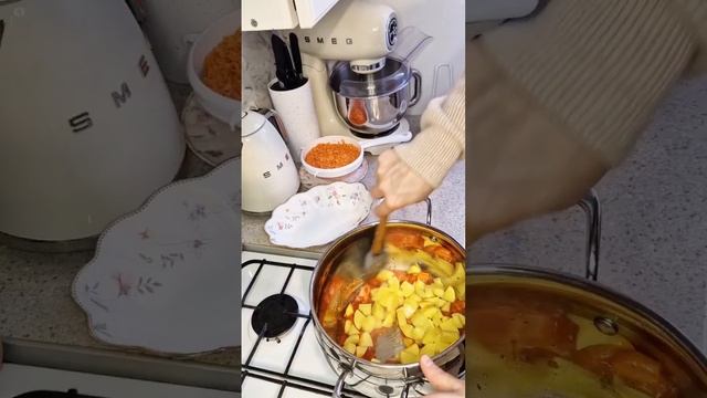 суп пюре с чечевицы zupa z soczewicy едасуп сухарипюре