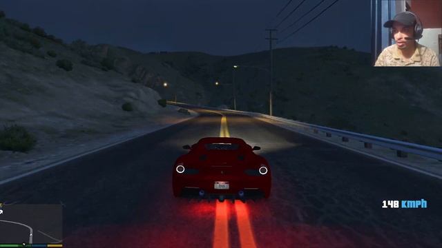 Night ride in ferrari 488 #ferrari #gta5