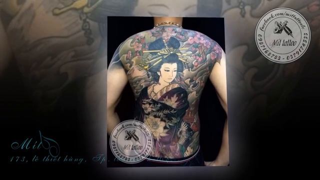 Hình Xăm Geisha Kín Lưng - Mít Tattoo смотреть онлайн