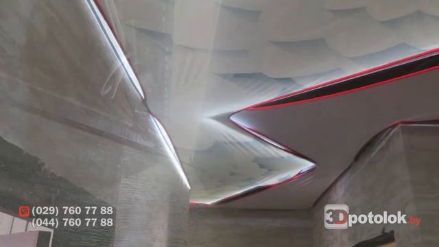 Монтаж светового натяжного потолка с парящими линиями 3Dpotolokby - Видео 14 смотреть онлайн