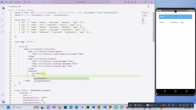 Mastering Table Data in React Native with FlatList | Ultimate Guide for Developers
