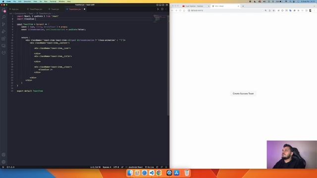 React Toast Bildirim Component Nasıl Yapılır ? | Npm Paketi KULLANMAYA SON !! смотреть онлайн