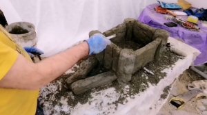 Из Пластикового Ящика И Цемента Своими Руками