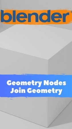 Короче говоря я начал изучать ГеометриНодс- Blender - Join Geometry! Уроки Blender для начинающих