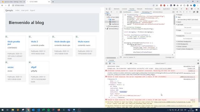 DJANGO - Cloud Messaging - Envío de token de CM al servidor смотреть онлайн
