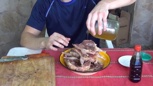 Готовим мясо перепела на мангале. #барбекю