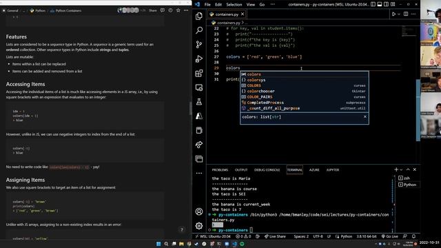 Python Containers