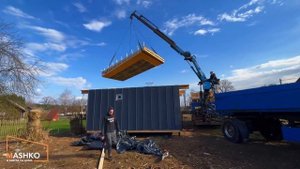 УСТАНОВКА МОДУЛЬНОЙ БАНИ ЧАСТЬ 2 В КОМПАНИИ MASHKO