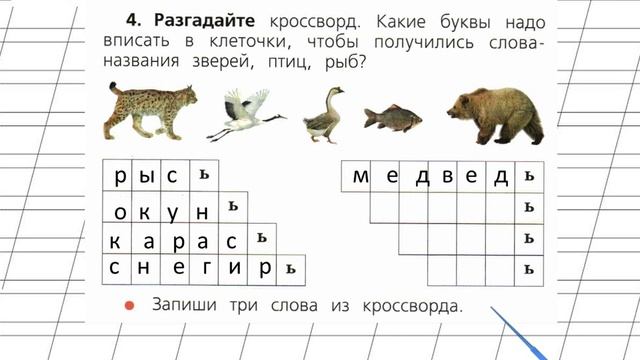 Разгадай кроссворд русский. Названия животных с ь на конце. Название зверей с мягким знаком. Животные на ь знак в конце. Животные с мягким знаком на конце.