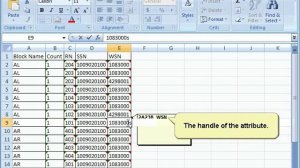 How to import AutoCAD attribute values from Excel