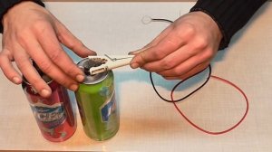 как сделать батарейки из пивных банок.(green energy)