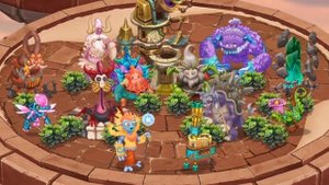 my singing monsters dawn of fire как поют все небожители.