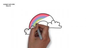 Как нарисовать РАДУГУ красками/ How to draw RAINBOW paints #2