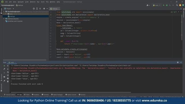 How to use SQLAlchemy with Python? | SQLAlchemy Tutorial | Edureka смотреть онлайн