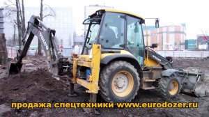 Backhoeloader VOLVO 61 at work / Экскаватор погрузчик VOLVO 61