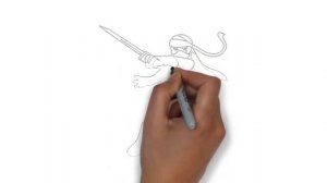 как нарисовать ниндзю,how to draw a ninja,cómo dibujar un ninja