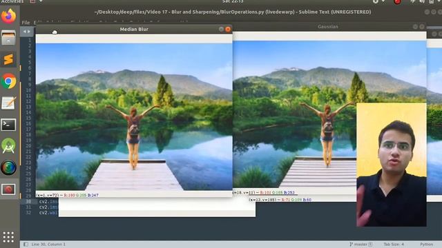 #17 OPENCV-PYTHON | Image Sharpening, Noise Reduction, Blur | Gaussian, Median, Bilateral FILTERING