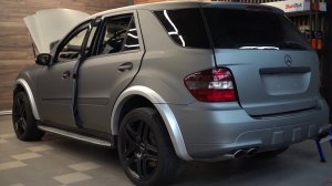 Mercedes ML 63 amg - полная оклейка плёнкой