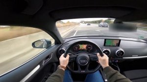 2016 Audi A3 1.4 TFSI e-tron 225 HP 0-230 km/h Top speed Germany Autobahn