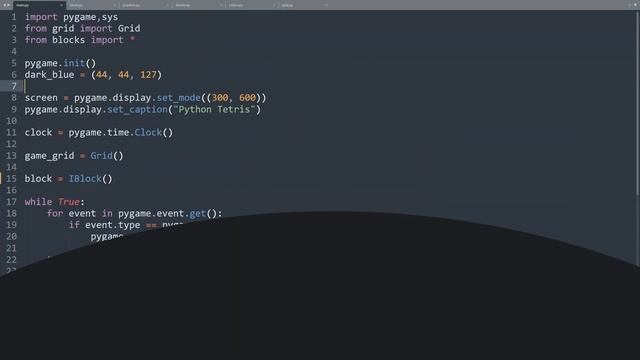 Creating Tetris in Python with pygame - Beginner Tutorial (OOP) смотреть онлайн