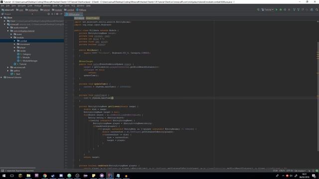[Minecraft Hacked Client Coding 1.8.8] Episode #3 - KillAura and AntiBot (Watchdog) смотреть онлайн