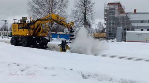 Уборка снега на жд путях